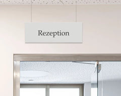 Hängeschild beidseitig alu.direkt4