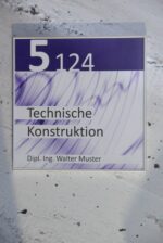 Formo flach Türschild