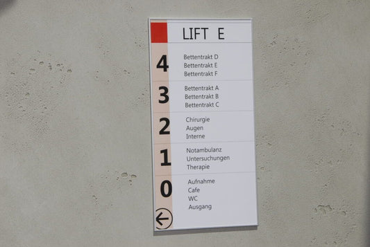 Formo flach Infoschild