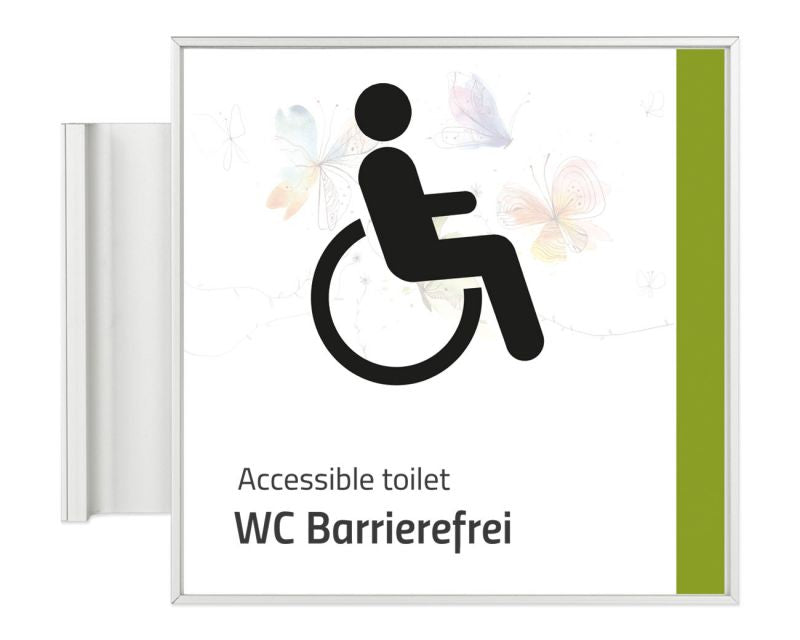 Fahnenschild beidseitig Formo.einschub-light