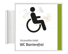 Fahnenschild beidseitig Formo.einschub-light