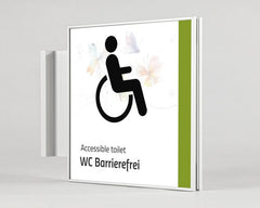 Fahnenschild beidseitig Formo.einschub-light