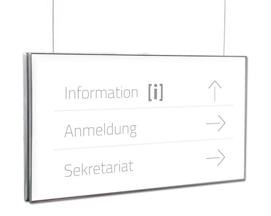 Hängeschild beidseitig  NIRO.clic