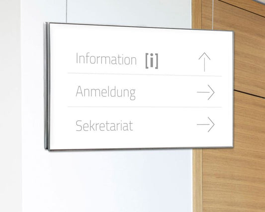 Hängeschild beidseitig  NIRO.clic