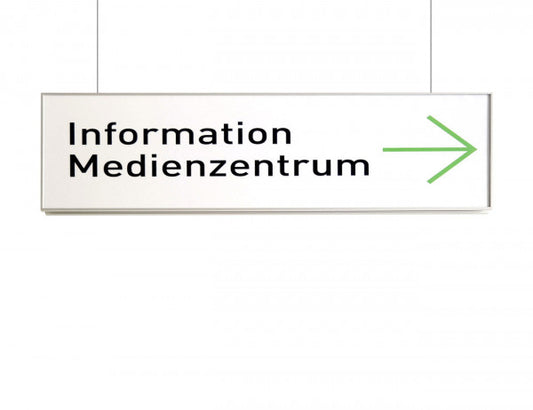 Hängeschild Beidseitig Formo.einschub
